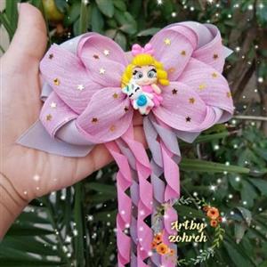 گلسر ژورنالی و فوق العاده زیبا و خاص اکسسوری زنانه و دخترانه رنگبندی متنوع کش مو گل سر گیره سر مجلسی و شیک دنباله دار