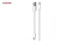 کابل تبدیل USB به microUSB و لایتنینگ دابلیو کی مدل WDC-009 مجموعه 2 عددی به طول 100 و 16 سانتی متر