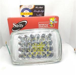 چراغ جلو موتور سیکلت مخصوص هوندا مدل LED ال ای دی 24 لامپ برند سیلور همراه هدیه