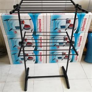 رخت آویز ایستاده بندرخت طبقاتی چرخدار