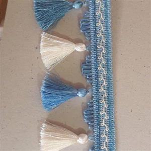 ریشه پرده پرچم منگوله ساده