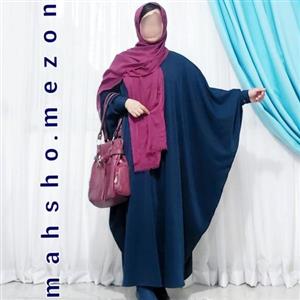 مانتو عبایی مجلسی کرپ الیزه دوخته شده توسط ماه شو مزون