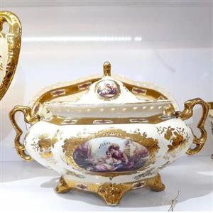 سوپ خوری درب دار  طلاکوب آنیل طرح لیلی مجنون  خارجی جهیزیه 