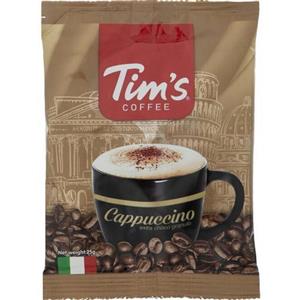 کاپوچینو تیمز Cappuccino  Tim’s به صورت ساشه ای به همراه پودر کاکائو
