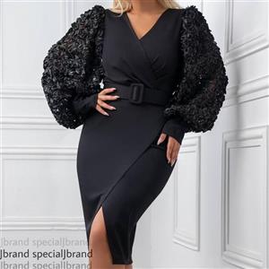 پیراهن مجلسی  کوتاه مشکی ، تونیک مجلسی فقط سایز یک  ، لباس مجلسی کوتاه  با 