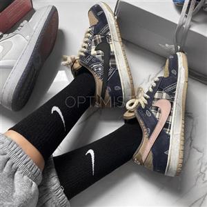 جوراب نایک ساقدار زمینه مشکی اسپرت نخ پنبه