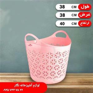 زنبیل سبد لباس ژله ای سایز بزرگ