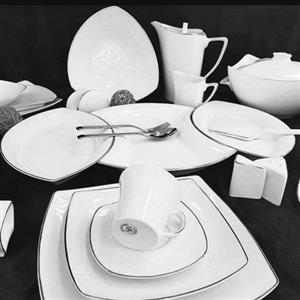 چینی پردیس لب نقره ای 105 پارچه