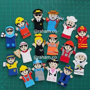 عروسک انگشتی مشاغل 4 عددی برند رهام کو