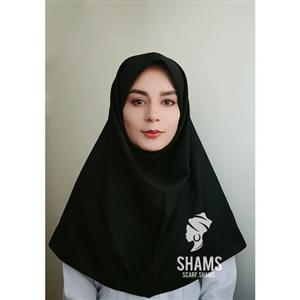 مقنعه مشکی نخی  بروجرد قواره 90  مقنعه نخی