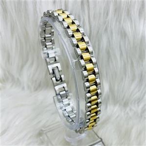 دستبند استیل رولکس دورنگ\nکد 1070132 با 