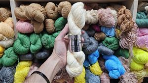کاموا مرسریزه سارا رنگ سبز روشن 100 گرم و متراژ300متر