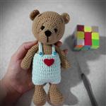 عروسک خرس کوچولو. بسیار زیبا و مناسب برای سیسمونی و بچه ها