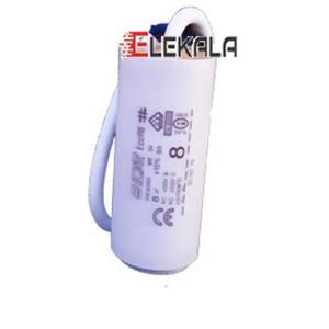 خازن روغنی 8 میکروفاراد کابلی دائم در مدار