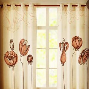 پرده کتان شاین دار درجه 1 بسیار زیبا و خاص هر1متر با دوخت دلخواه شما پانچ یا پلیسه