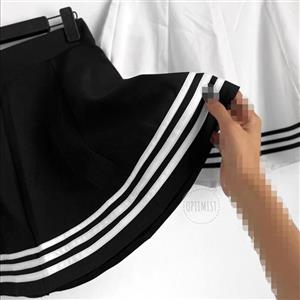 دامن زیبای سه خط سفید ( کار ترک)