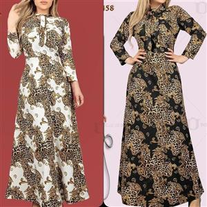 پیراهن ساحلی بلند آستین دار سبک و خنک در دو رنگ تیره و روشن