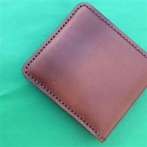 کیف پول جیبی ساده مردانه دست دوز چرم طبیعی بهترین کیفیت