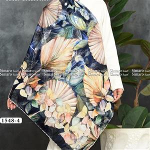 روسری نخی کریستال اشکی برند سیمارو قواره 140 دور دوز کد A3