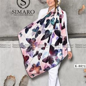 روسری نخی کریستال اشکی برند سیمارو قواره 140 دور دوز کد A9
