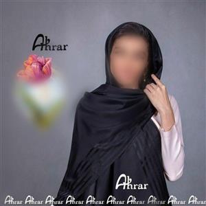 شال مشکی  ساده قواره دومتری 