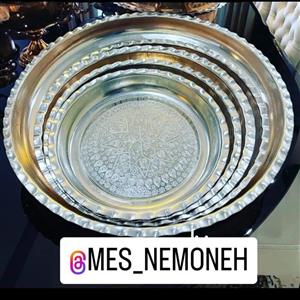 سینی و پلو خوری لبه دار سایز 5 قطر 52