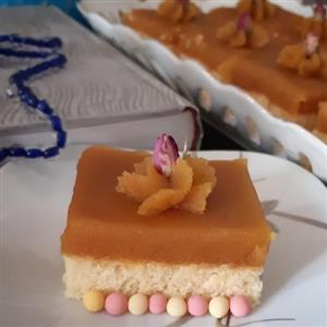کیک حلوا(هزینه ارسال باتوجه به محدوده مکانی متفاوت میباشد)
