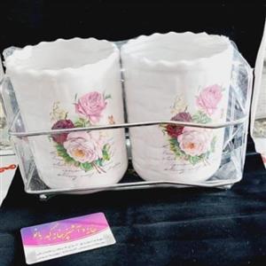 جا قاشق وچنگالی سرامیکی دوقلو دسینی