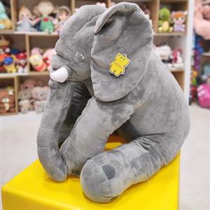 عروسک پولیشی فیل بالشتی 60 سانت پتو دار وارداتی