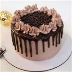 کیک اسفنجی مدرن شکلاتی با فیلینگ موز نوتلا گردو  1250 گرم)