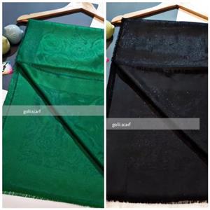 روسری نخ ابریشم لمه ژاکارد طرح گل رز  قواره 140 دورریش 4فصل ایستایی عالی