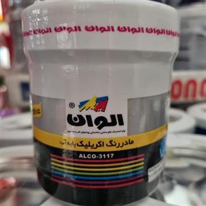 رنگ اکریلیک پایه آب نقره‌ای متالیک الوان 250 میلی لیتر