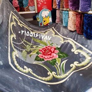 پتوی دونفره نرمین نرمینه گلدار گل برجسته ساک دار با تراکم بالا