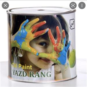 رنگ روغنی چهار کیلویی سفید مات یزد رنگ