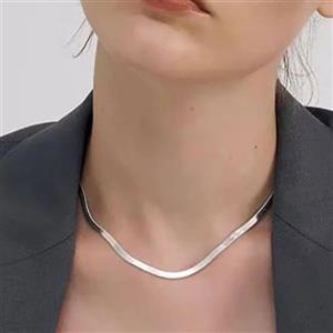 گردنبند ماری نقره ای