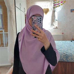 روسری کرپ حریر رنگ بنفش یاسی درجه یک گرم بالا