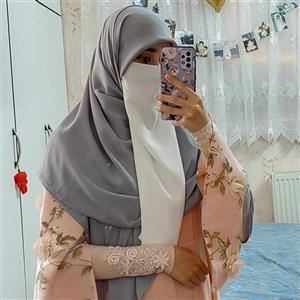 روسری طوسی کرپ حریر درجه یک گرم بالا