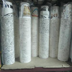 لیوان کاغذی 220 سی سی گلاسه حنظلی 1000 عددی درجه یک بدون نشتی