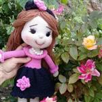 عروسک دستباف دختر گلنار قابل سفارش دررنگ دلخواه