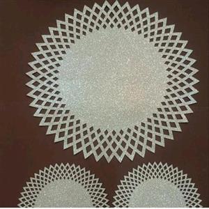 رومیزی سه تکه اکلیلی گرد
