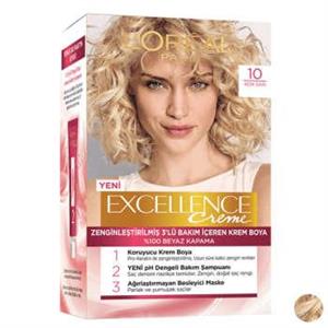 کیت رنگ مو لورال شماره 10 سری EXCELLENCE بلوند روشن