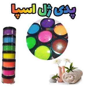 پدی ژل اسپا بسته هفت عددی در هفت رنگ و رایحه های متفاوت و خوشبو همراه با حلال (140گرمی )