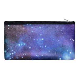 جامدادی و کیف لوازم آرایش چرم مصنوعی طرح کهکشانی