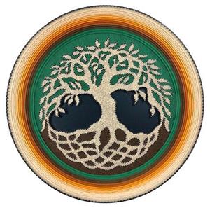 تابلو میخ و نخ مدل ماندالا 3 بعدی طرح درخت زندگی کد SAM-0010