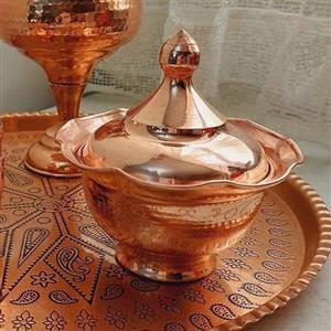قندان مسی طرحدار لاله