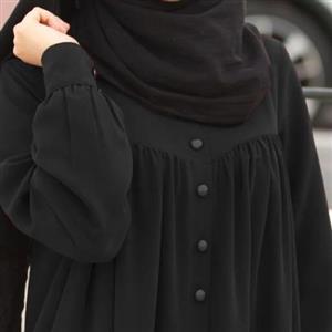 مانتو عربی مدل یسنا ابریشم ندا کره تولیدی حجاب سُندُس