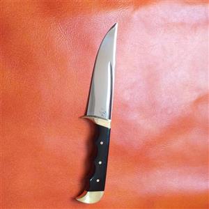 چاقو زنجان چاقو طبیعت گردی و کمپینگ چاقو کوهنوردی همراه با غلاف چرم اصل تبریز