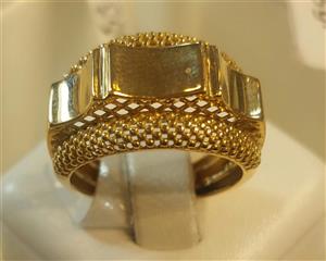 انگشتر طرح فیوژن طلایی