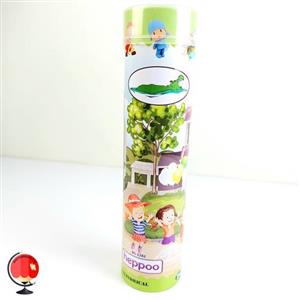 مداد رنگی 24 رنگ هیپو استوانه فلزی طرح کودک کد 1343