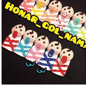 عروسک انگشتی نی نی نوزاد ( یک عدد)  کودک گیفت نمدی